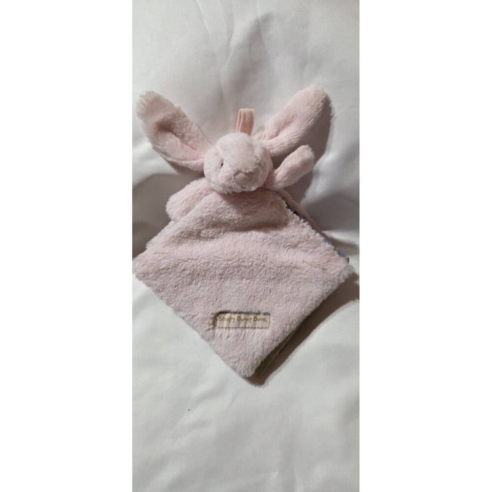 JELLYCAT Sleepy Pink Bunny Book Plush Soft Brown book to read to sleepy child